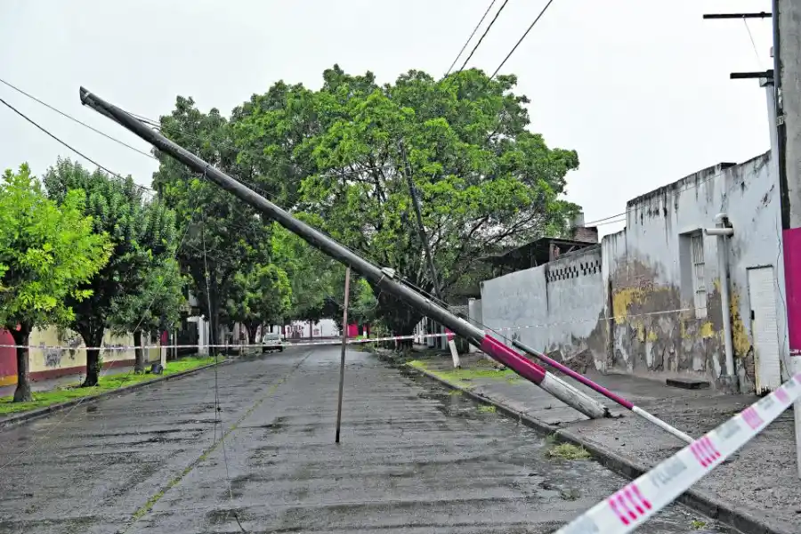 FUERTES. Los vientos en la Ciudadela causaron problemas.