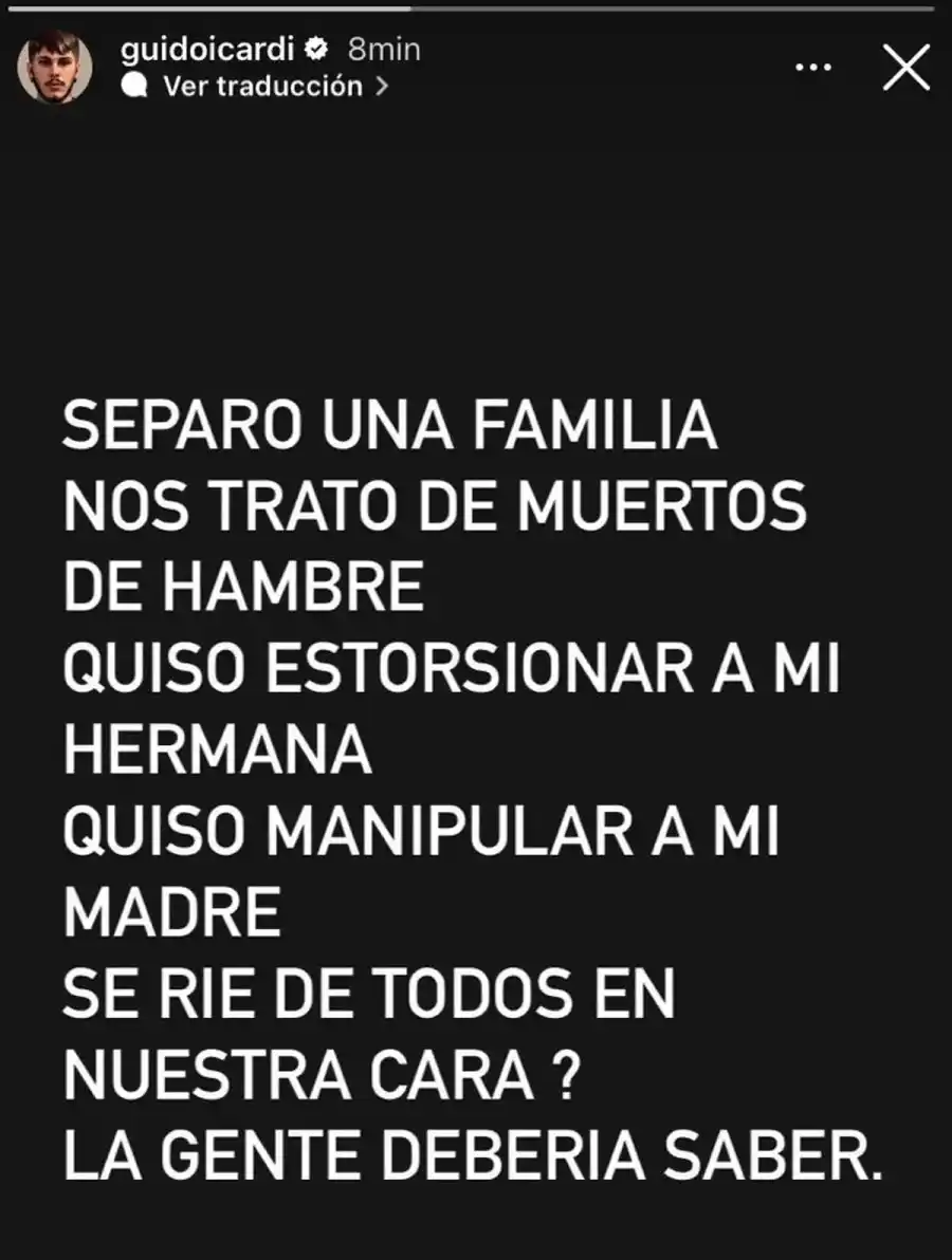 El hermano de Mauro Icardi volvió a apuntar duramente contra Wanda Nara en las redes