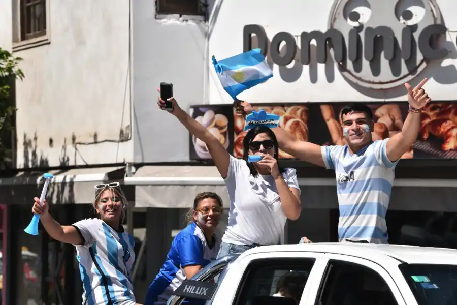 En el interior, la felicidad fue total por la Selección