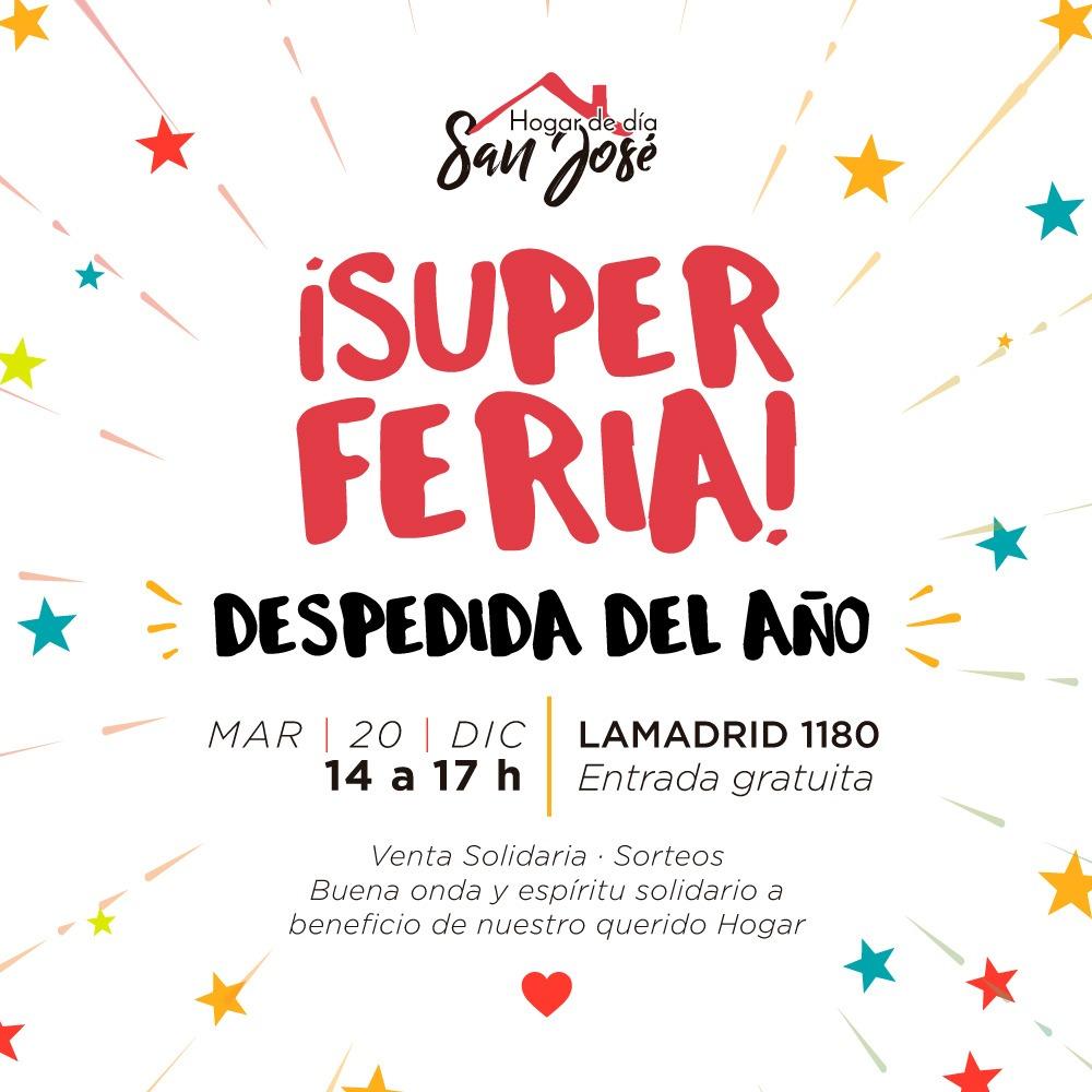 Mañana se hará la Feria Despedida del Año del Hogar de niñas, niños y adolescentes San José