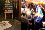 En Francia usaron la camiseta de Messi como felpudo y quemaron una bandera de Argentina