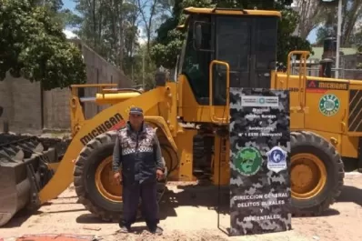 Burruyacú: detectaron una excavadora que desmontaba ilegalmente