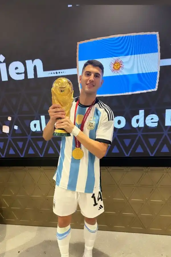ORGULLO. Exequiel Palacios es el único tucumano del plantel.