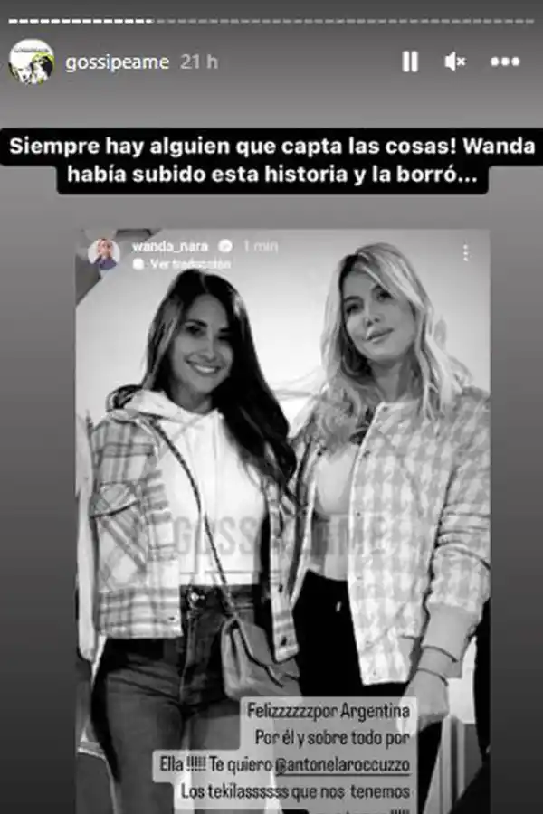 Wanda Nara le dedicó un mensaje a Antonela Roccuzzo y prometieron juntarse