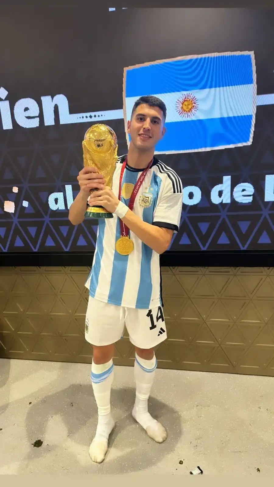 ORGULLO. Exequiel Palacios es el único tucumano del plantel.