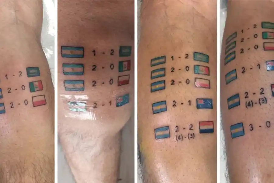Devoción por Messi y la Selección: los mejores tatuajes de los hinchas tras el triunfo de la Scaloneta