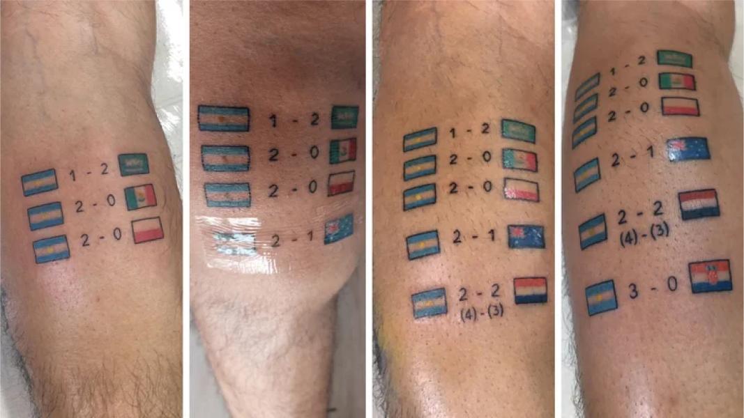 Devoción por Messi y la Selección: los mejores tatuajes de los hinchas tras el triunfo de la Scaloneta