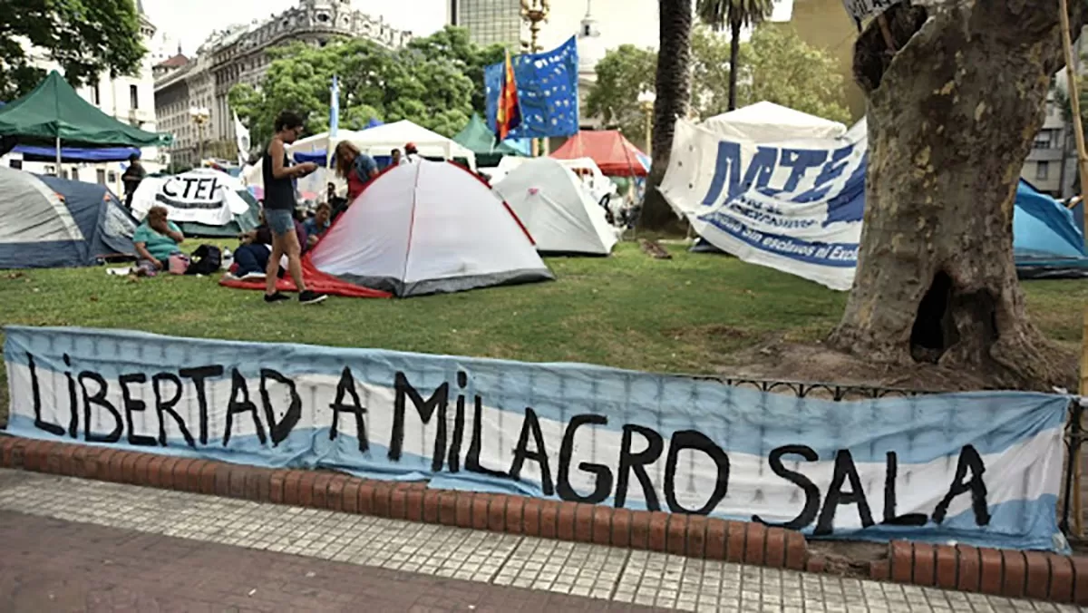 La organización Túpac Amaru acampará en Plaza de Mayo de Ciudad de Buenos Aires 
