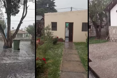 Videos: tormenta y granizo en Tafí del Valle