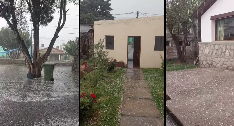 Videos: tormenta y granizo en Tafí del Valle