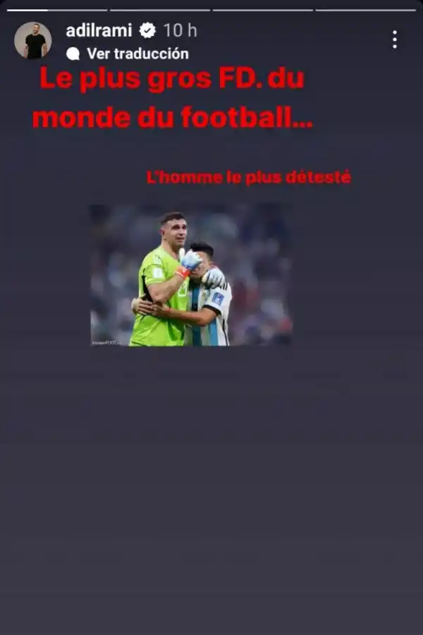 El francés Adil Rami apuntó contra el Dibu Martínez y la Selección argentina: “Mbappé los traumó”