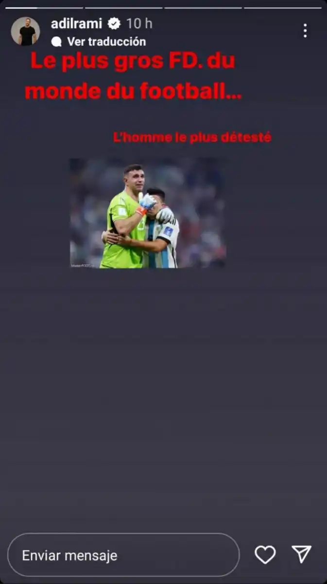 El francés Adil Rami apuntó contra el Dibu Martínez y la Selección argentina: “Mbappé los traumó”