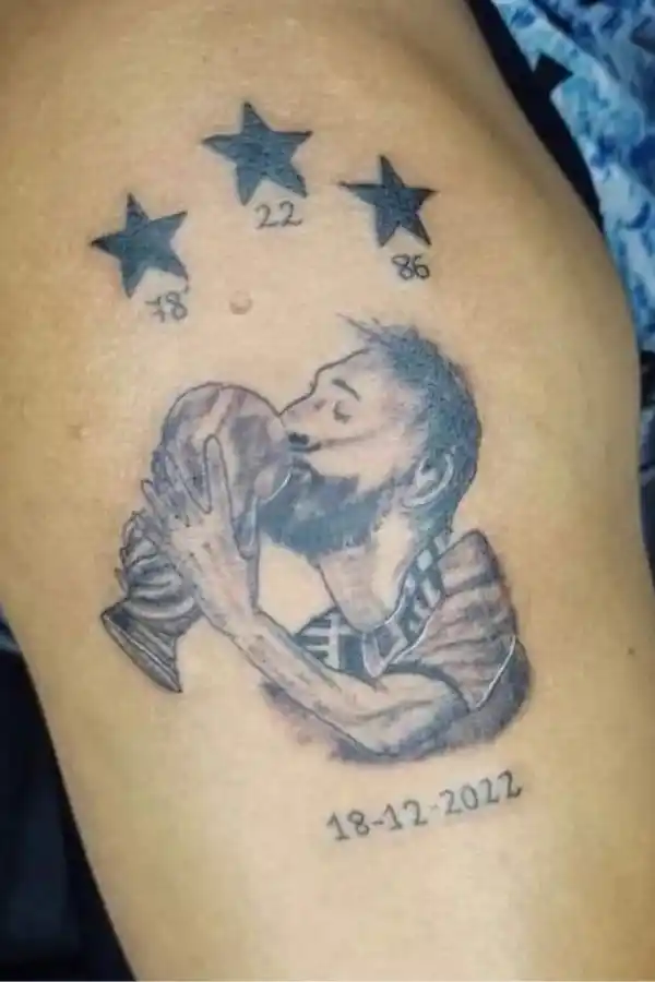 Messi, el Dibu Martínez y Otamendi: mirá los peores tatuajes en homenaje a la Selección argentina