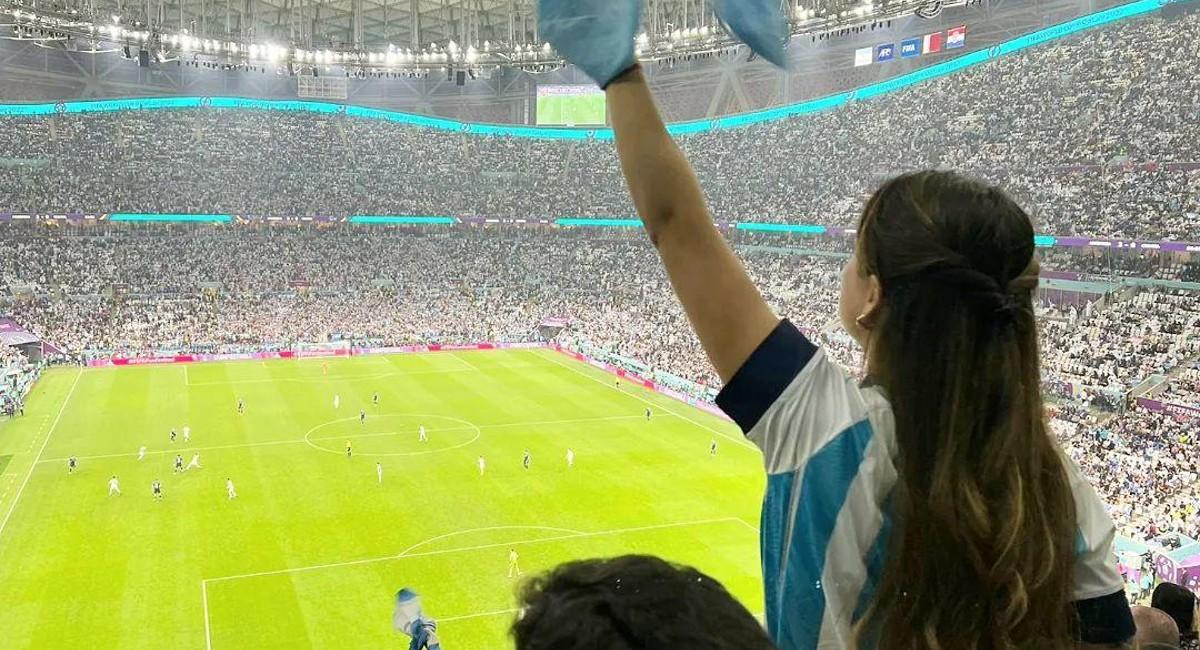 Una tucumana viajó a Qatar y cumplió su sueño de ver a la Selección levantar la Copa del Mundo