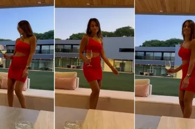 Video: el baile navideño de Antonela Roccuzzo que enamoró a Messi y revolucionó las redes