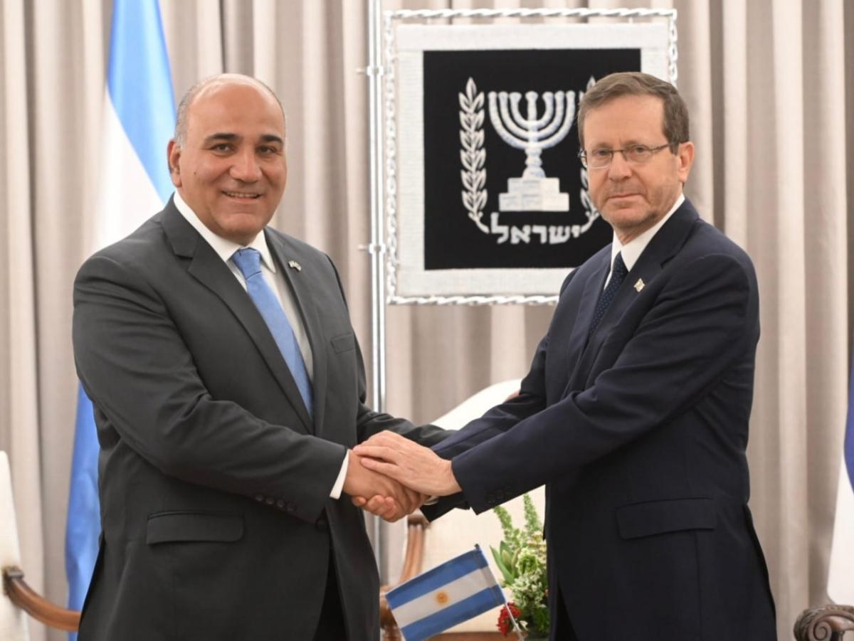 Cómo fue el encuentro en Jerusalén entre Manzur y el presidente israelí Isaac Herzog