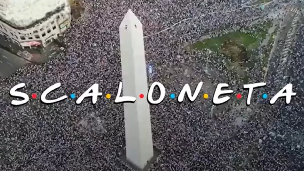 Video viral: la creativa versión de la Scaloneta en modo Friends