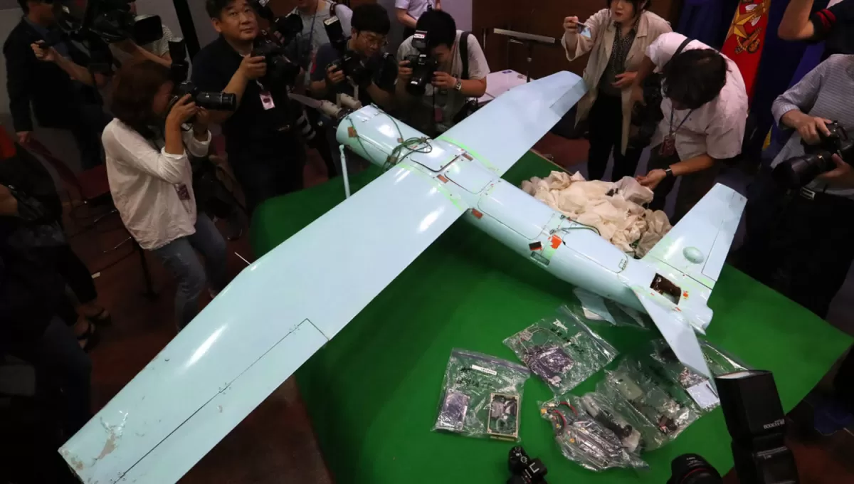 ANTECEDENTES. En 2017 un drone de Corea del Norte fue interceptado por la Fuerza Aérea surcoreana en la provincia de Gangwon.