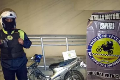 Recuperaron una moto robada