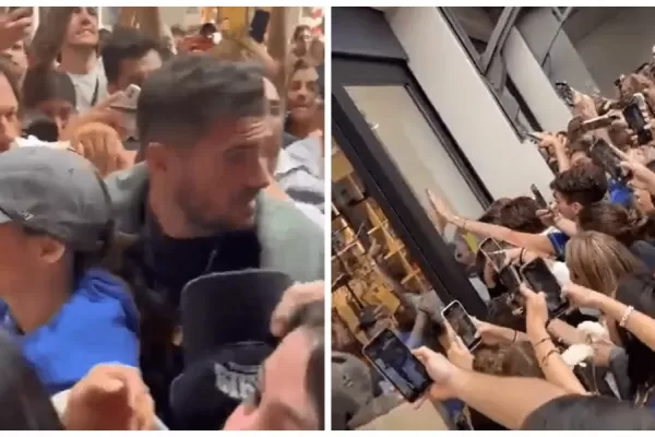 Fanatismo a pleno: Rodrigo De Paul y Tini Stoessel revolucionaron un shopping con su presencia