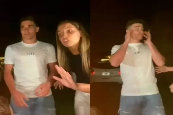 La novia de Julián Álvarez vivió un momento incómodo con un grupo de seguidores
