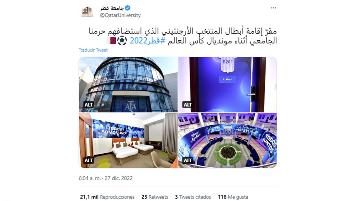 Qatar convertirá en un pequeño museo la habitación que Messi usó en el Mundial