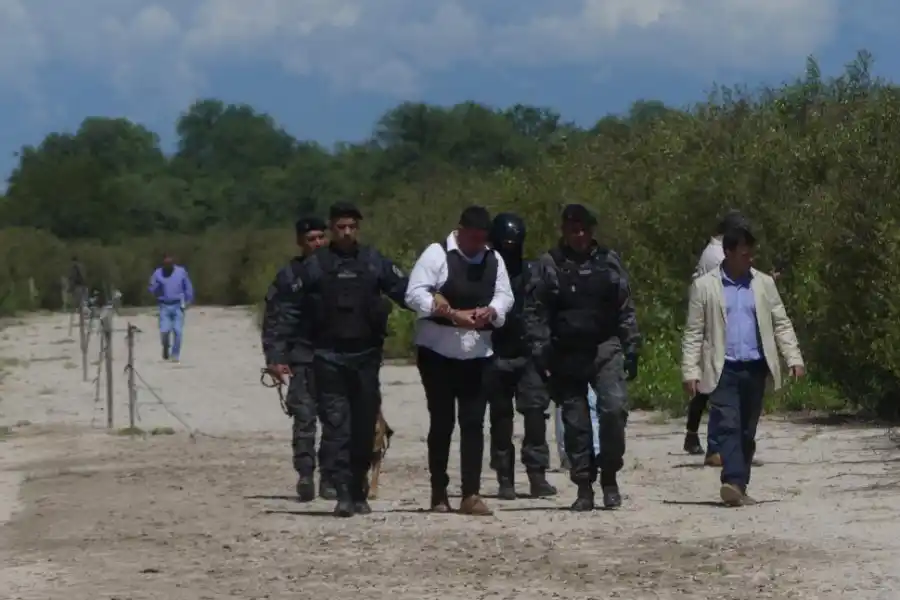EN MELCHO. José Morales, supuesto autor del disparo mortal, transita por uno de los caminos de ese alejado paraje.