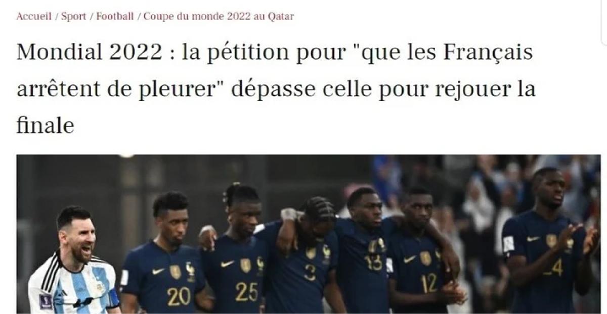 Los medios franceses reaccionaron a la petición para que “Francia deje de llorar”