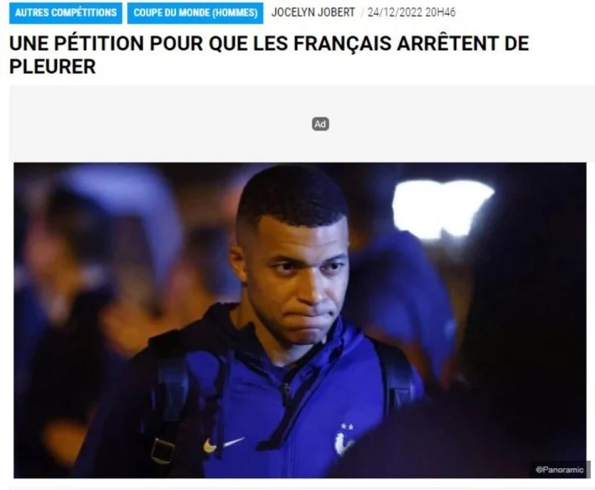 Los medios franceses reaccionaron a la petición para que “Francia deje de llorar”