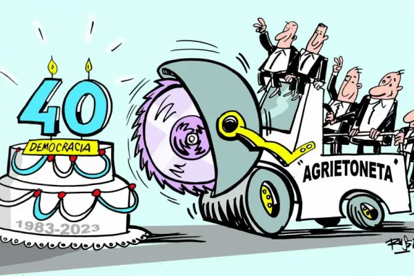 “Agrietonetas” en el cumple 40 de la democracia