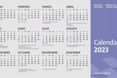 Calendario 2023: uno por uno, todos los feriados de este año