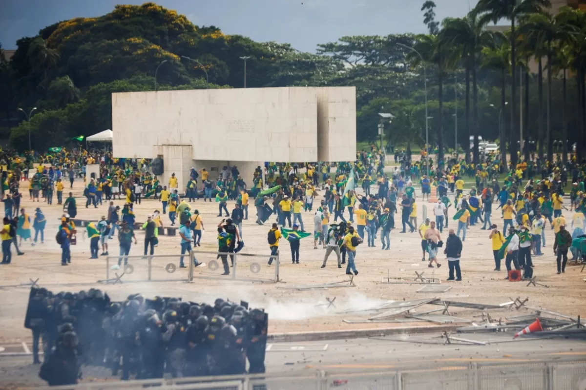 EN BRASIL. Manifestación de bolsonaristas. REUTERS