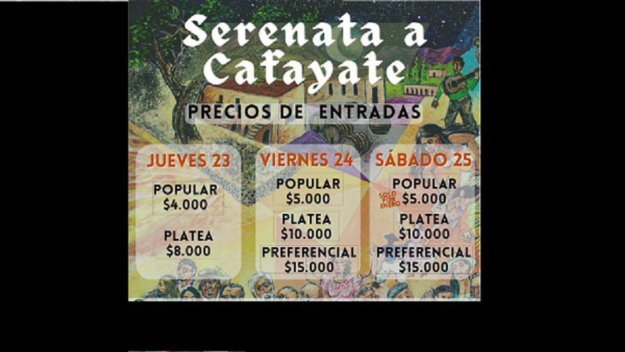El 13 de enero comienza la venta de entradas para la Serenata a Cafayate: cuánto cuestan