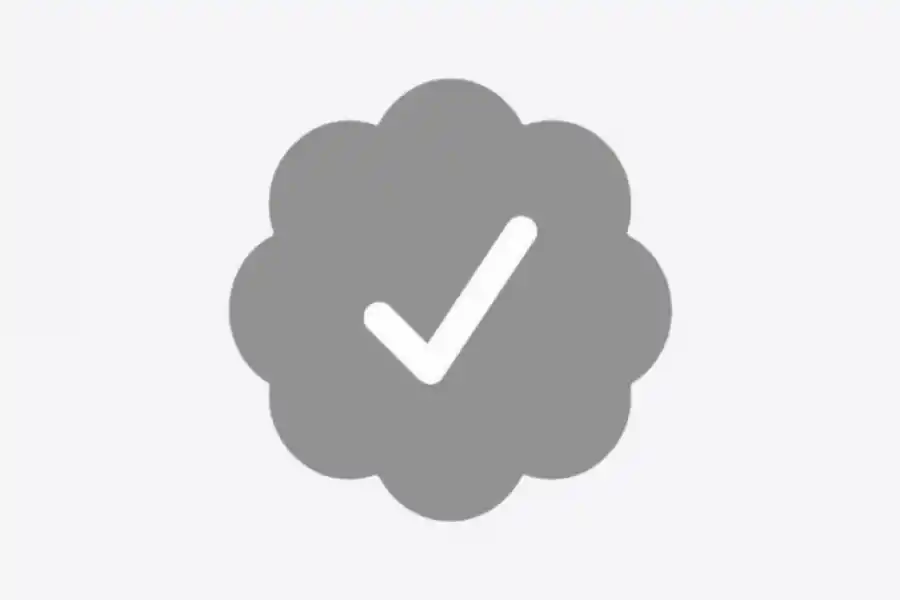 Insignia gris que aún no se aplicó.