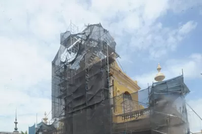 Iglesia San Francisco: “Colocar los andamios permitió que conozcamos los colores originales de la fachada”