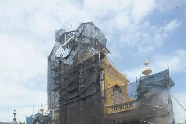 Iglesia San Francisco: “Colocar los andamios permitió que conozcamos los colores originales de la fachada”