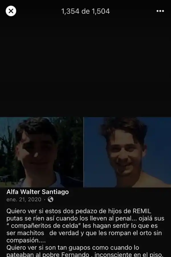 Alfa habló sobre el crimen de Fernando Báez Sosa y generó indignación