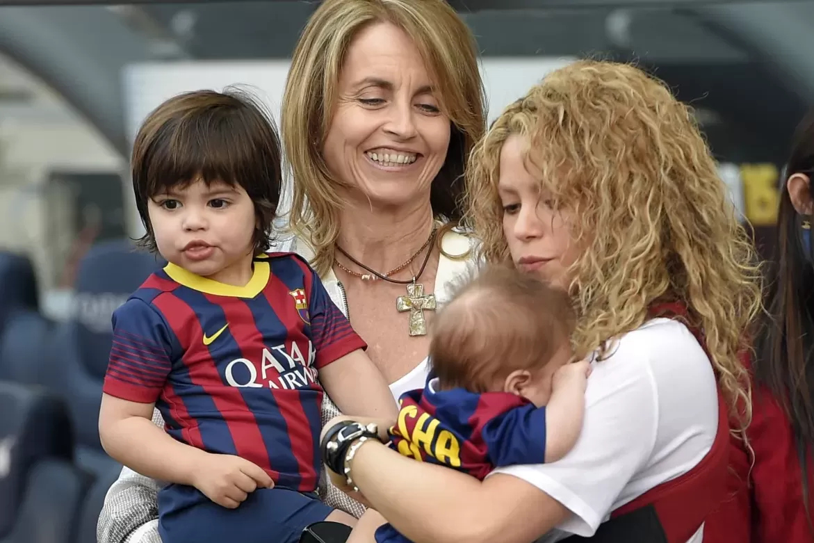 Shakira junto a la mamá de Gerard Piqué