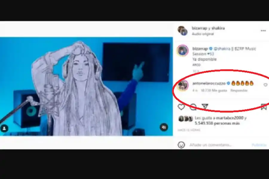 Antonela Roccuzzo expresó su apoyo a Shakira tras el estreno de su tema con Bizarrap
