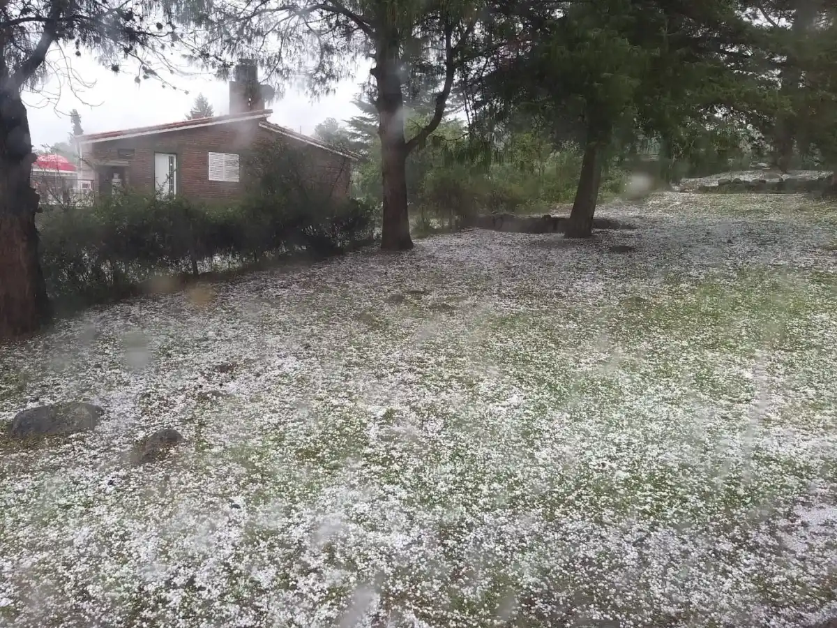 Granizo en Tafí del Valle.