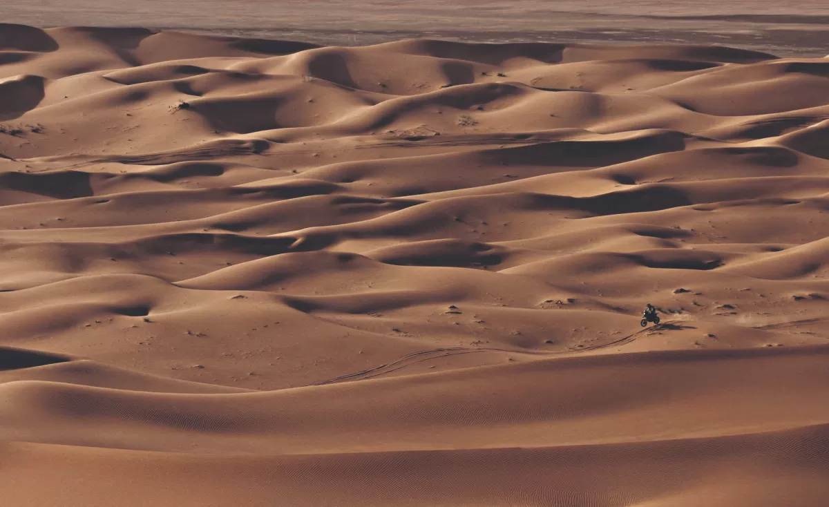 ARENAS. Los pilotos pasaron por el Empty Quarter, uno de los desiertos más grandes.