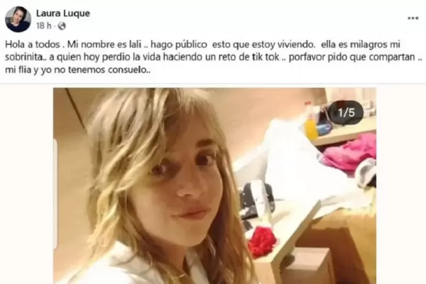 Conmoción en Santa Fe: una niña murió cuando intentaba cumplir un reto viral de TikTok