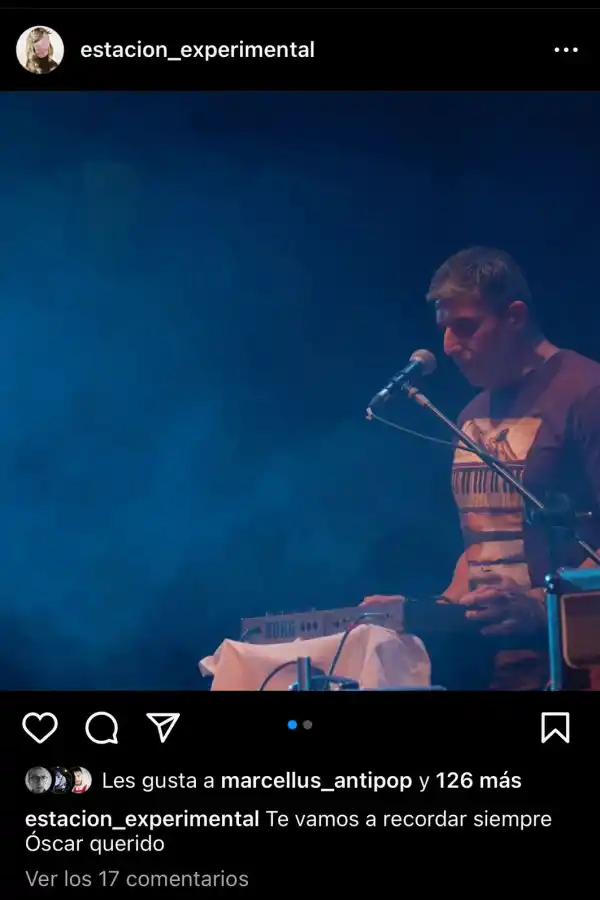 El posteo en Instagram de la banda.