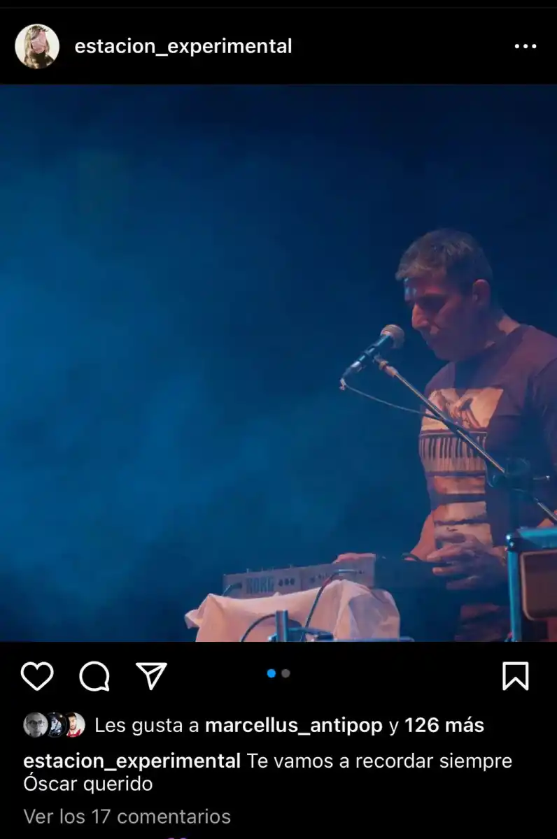 El posteo en Instagram de la banda.