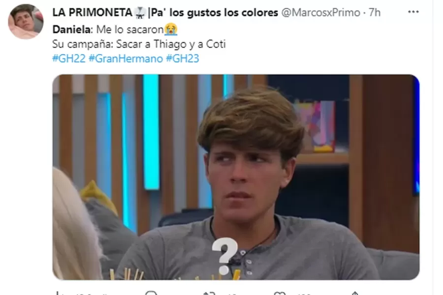 Gran Hermano 2022: la eliminación de Thiago, la polémica reacción de Daniela al enterarse y el estallido de las redes