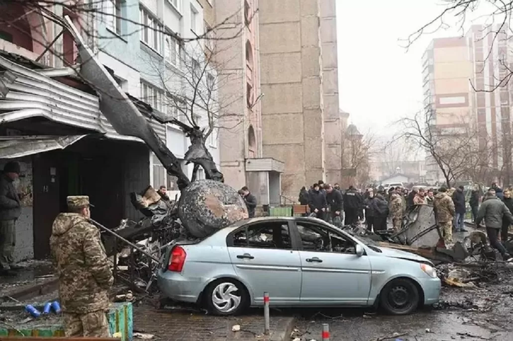 Video: Se estrelló un helicóptero en Ucrania y murió el ministro del Interior junto a otras 17 personas