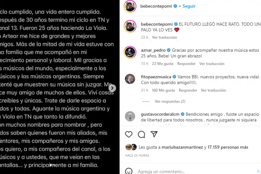 Despedida de Bebe Contepomi