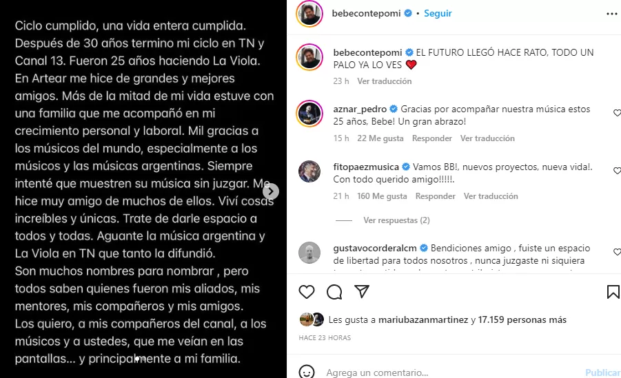 Despedida de Bebe Contepomi