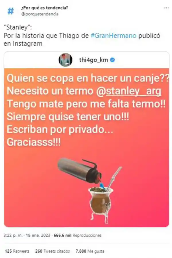 Tras las burlas y críticas por pedir un canje, Thiago de Gran Hermano consiguió trabajo