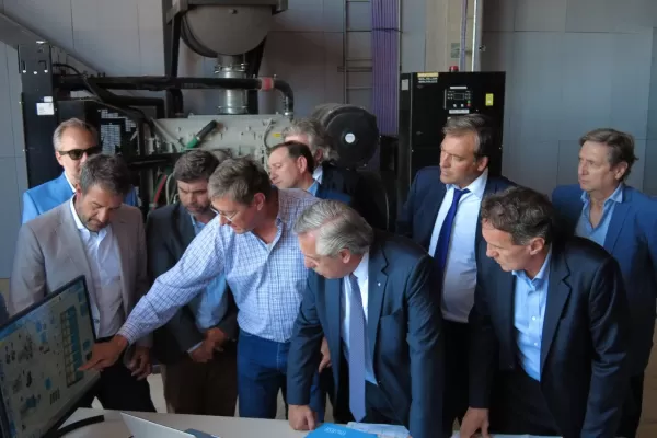 En Mendoza, Alberto Fernández inauguró la optimización de la planta depuradora El Paramillo